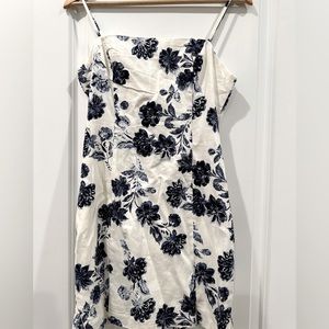 Blue Floral Mini Dress - Perfect Condition